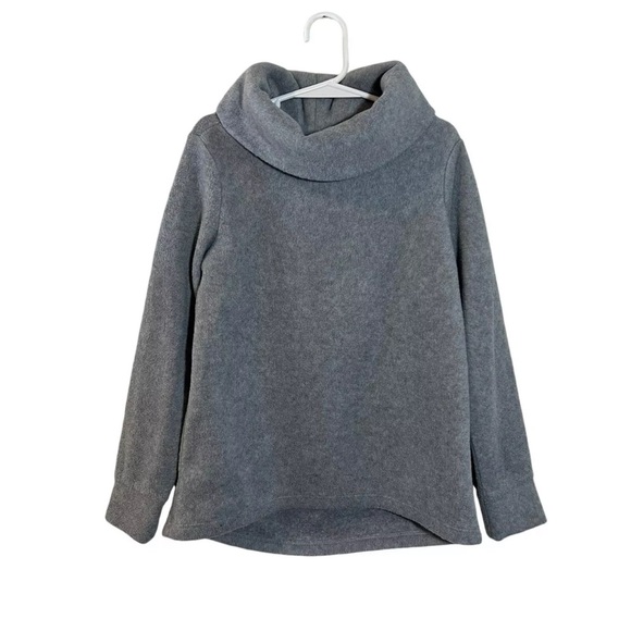 Old Navy Active Gray Girls Pullover Sweater Small 6-7 Neutral Fleece Polyester - Picture 1 of 4